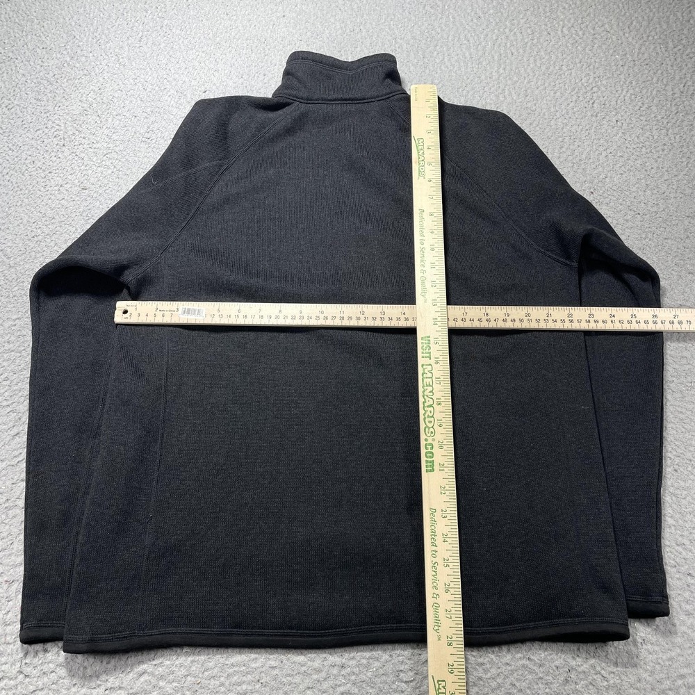 Patagonia Better Sweater Mens Large Black 1/4 Zip Mock Neck Fleece Pullover - Picture 4 of 9